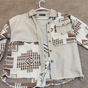 Universal Thread Southwestern Patterned Jacket
